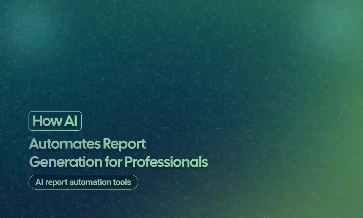 AI Automates Report Generation