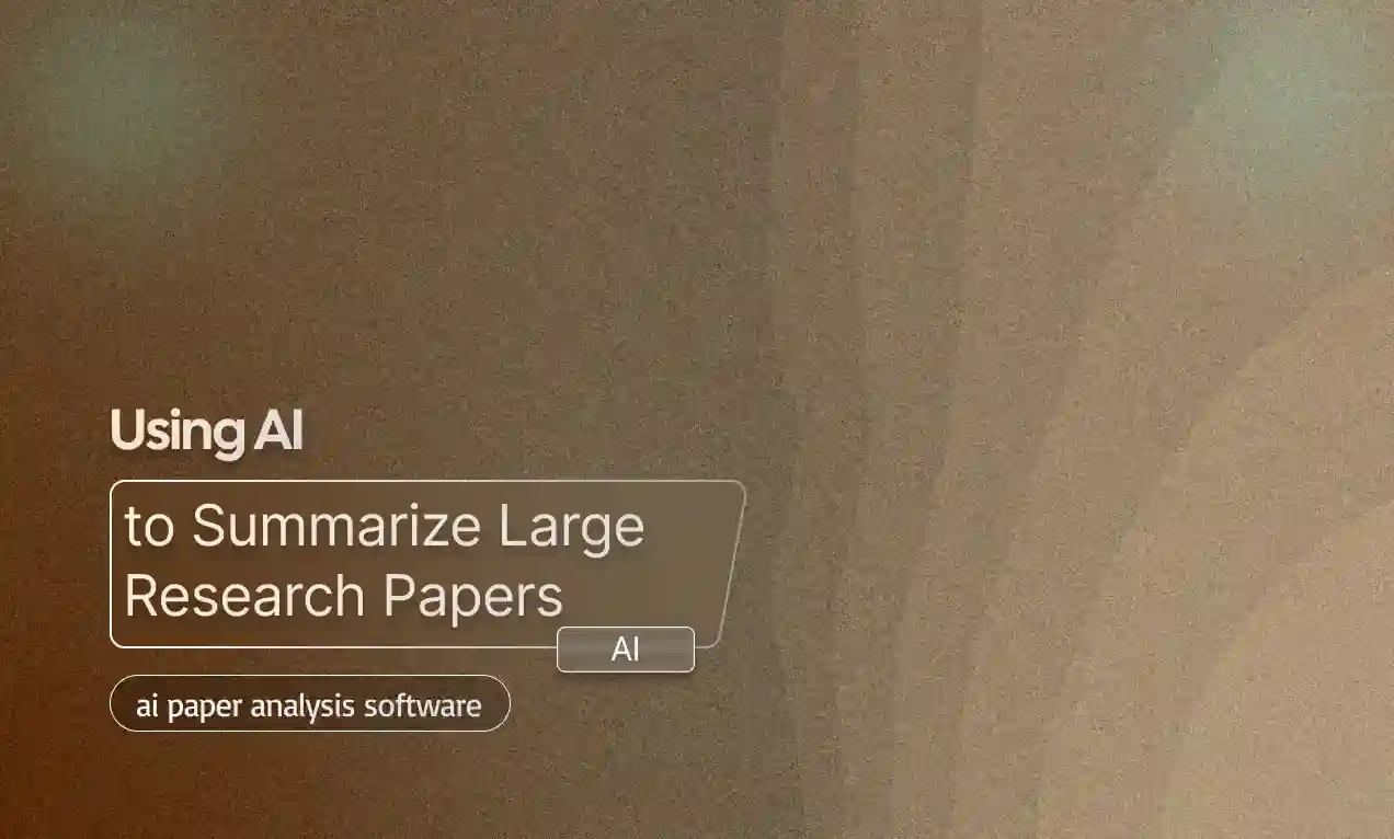 Summarize Large Research Papers