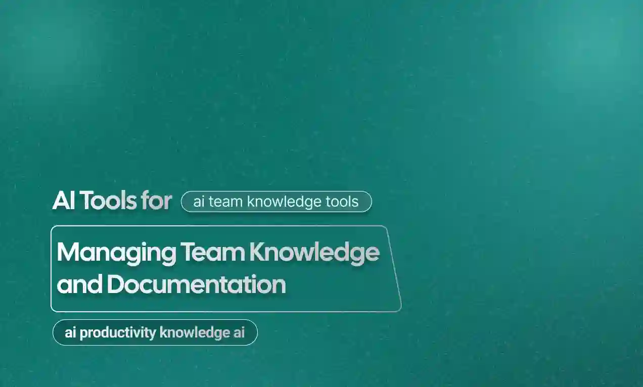 Team Knowledge and Documentation